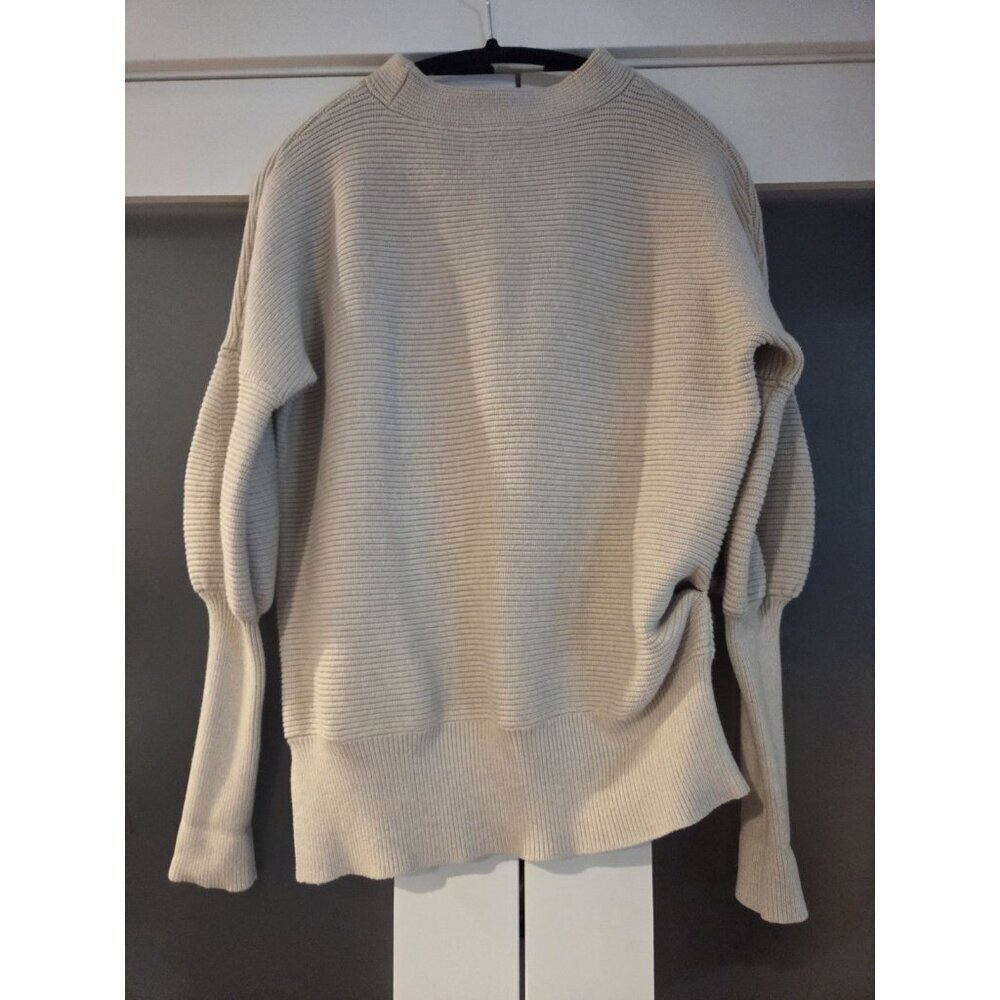 Pea in the Pod Maternity Ribbed Knit Dolman Sweater Beige Size M - Picture 3 of 10